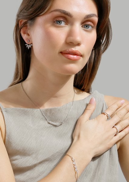 Bezel Glimmer Bague - Silver Plated