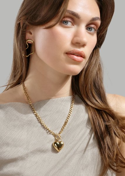 Heart of Gold Charm - 18k Gold Plated