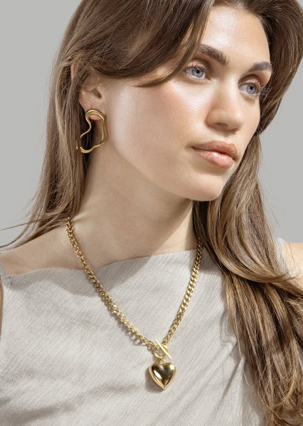 Fluid Glow Boucle d'oreille - 18k Plaquée or