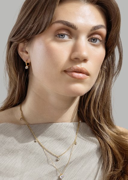 Radiance Drop Boucles d’oreilles – 18k Plaquées or