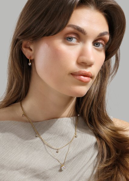 Radiance Drop Boucles d’oreilles – 18k Plaquées or