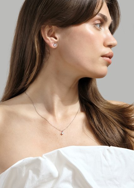 Boucle d'oreille Nova - Plaquée argent