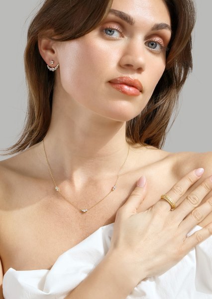 Bague Crystal Shimmer - Plaqué or 18k