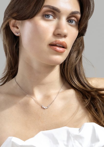 Collier Celestia- Plaqué argent