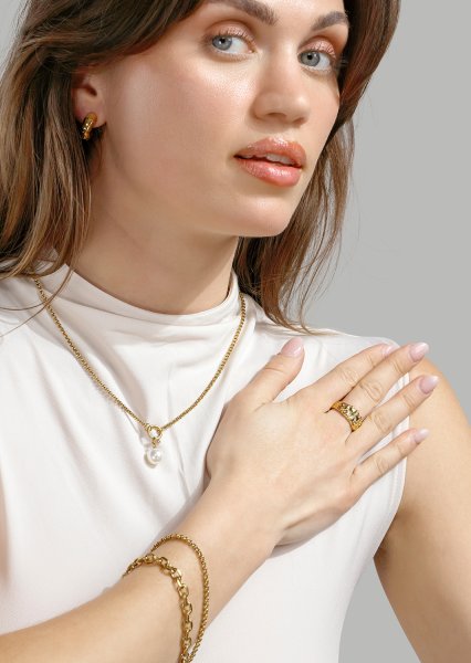 Eterna Bague - 18k Plaquée or