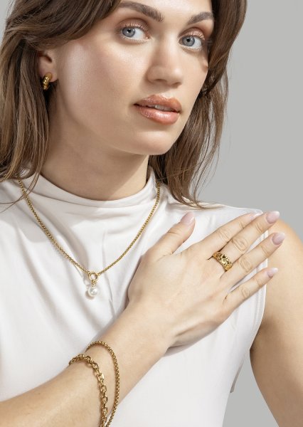 Bracelet Solid – 18k Plaqué or