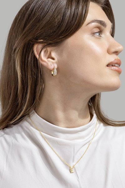Collier Initial Letters A-N – 18k Plaqué or