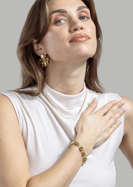 Florina Boucles d'oreilles - 18k Plaquées or