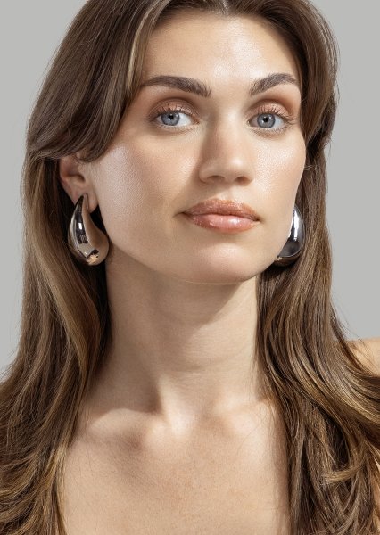 Boucle d’oreille Liquid Glow - Plaquée argent