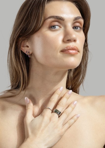 Bague Prism - Plaquée argent