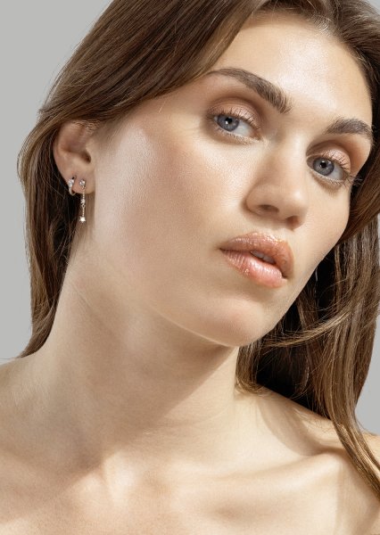 Boucles d’oreilles Luna strip - Plaquées argent