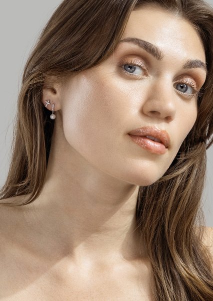 Lacona Boucle d'oreille - Plaquée argent