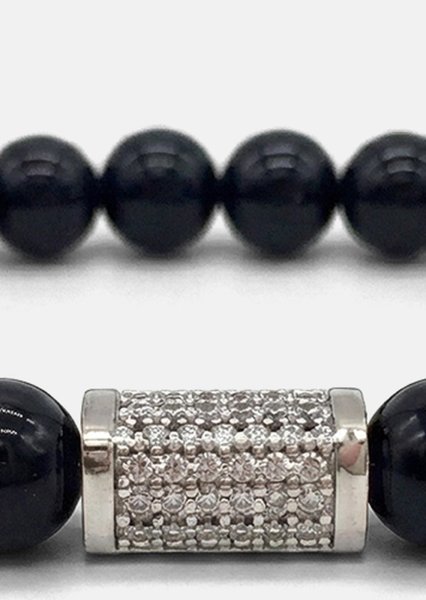 Bracelet perlé Obsidian Valor