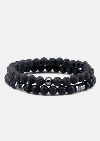 Bracelet perlé Onyx Edge