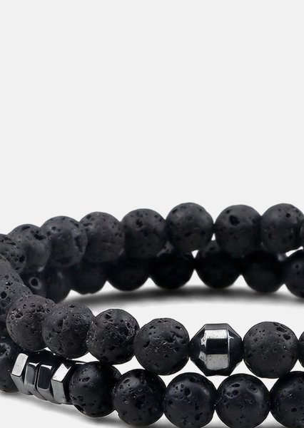 Bracelet perlé Onyx Edge