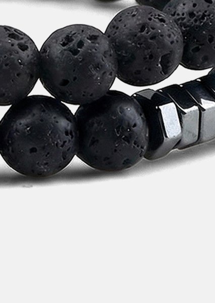 Bracelet perlé Onyx Edge