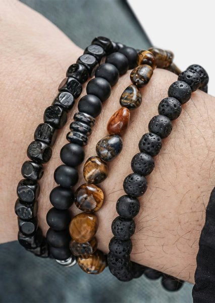 Bracelet perlé Granite Realm