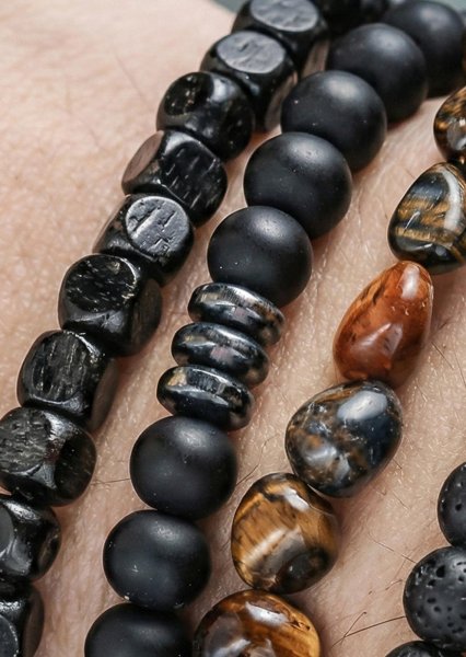 Bracelet perlé Granite Realm