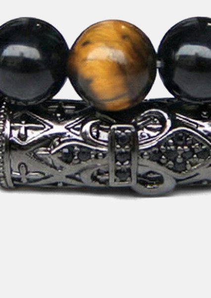 Bracelet perlé Onyx Valor