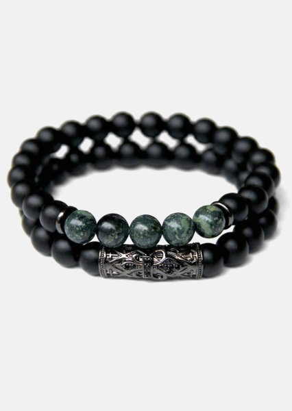 Bracelet perlé Shadow Charm
