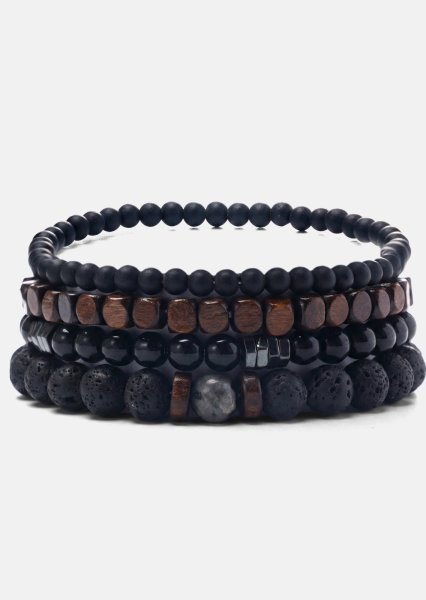 Bracelet perlé Onyx Harmony