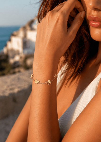 Bracelet Butterfly Dance - 18k Plaqué or
