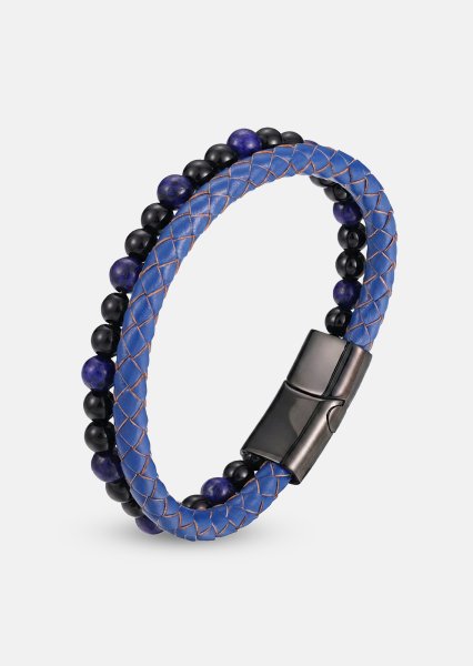 Bracelet en cuir Cobalt Ridge