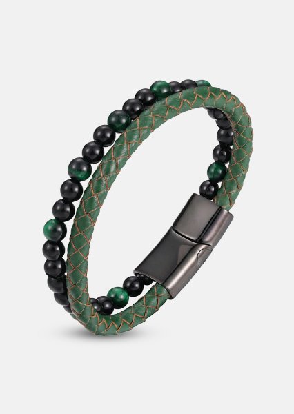 Bracelet en cuir Verdant Veil