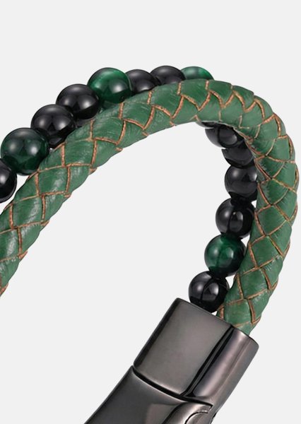 Bracelet en cuir Verdant Veil