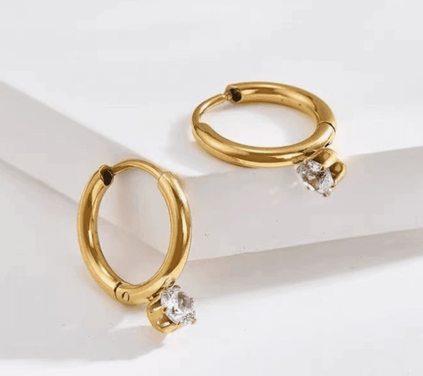 Radiance Drop Boucles d’oreilles – 18k Plaquées or