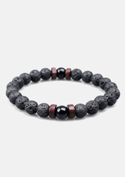 Bracelet perlé Obsidian Realm