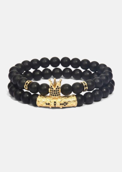 Bracelet perlé Regal Crown