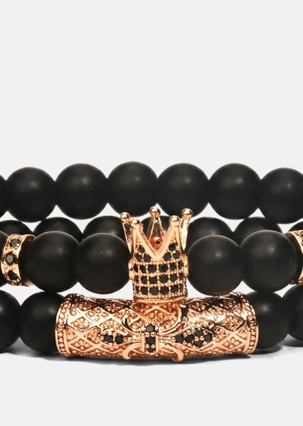Bracelet perlé Crown Essence
