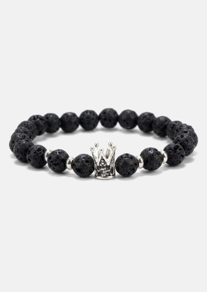 Bracelet perlé Lava Crown