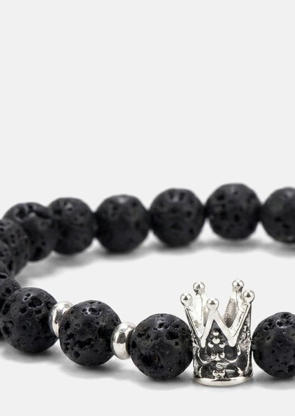 Bracelet perlé Lava Crown