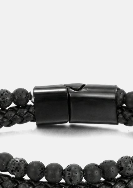 Bracelet en cuir Shadow Embrace