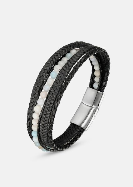 Bracelet en cuir Titan Leaf