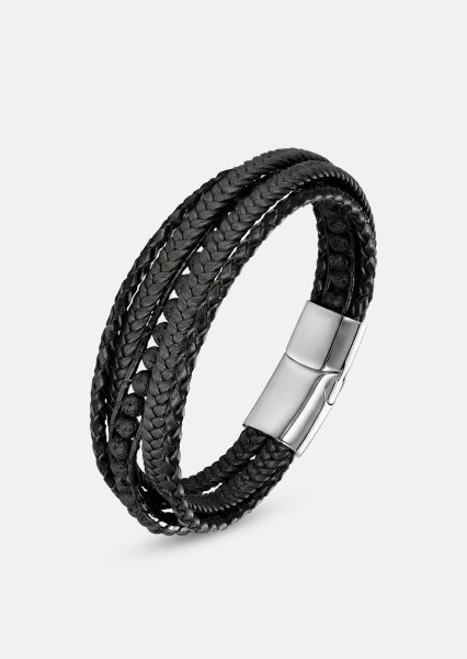 Bracelet en cuir Raven Stride