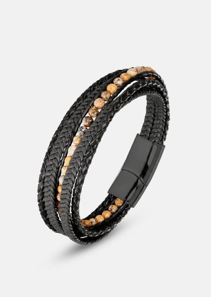 Bracelet en cuir Granite Finery