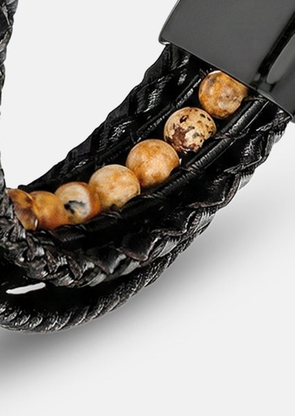 Bracelet en cuir Granite Finery