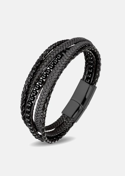Bracelet en cuir Raven Echo