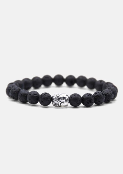 Bracelet perlé Obsidian Aura