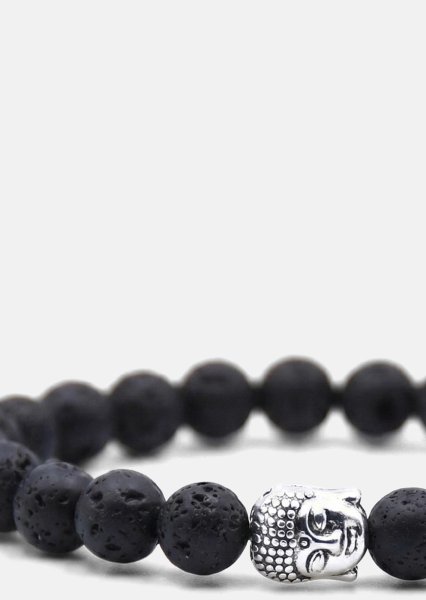 Bracelet perlé Obsidian Aura