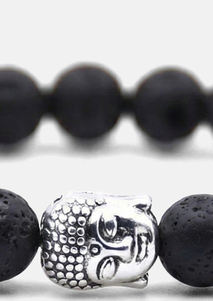 Bracelet perlé Obsidian Aura