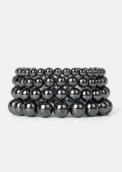 Bracelet perlé Obsidian Flow