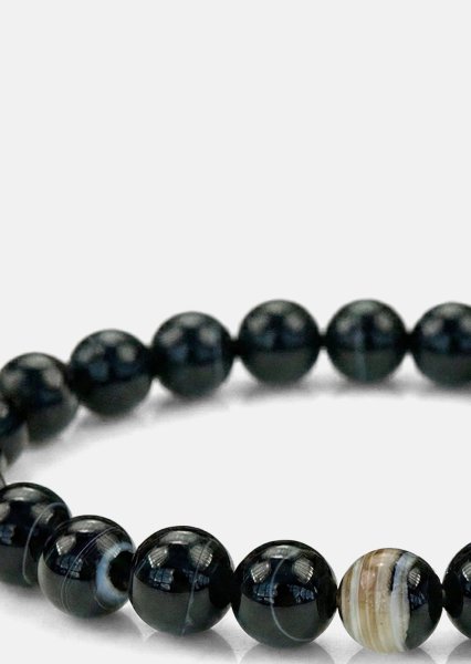 Bracelet perlé Obsidian Stride