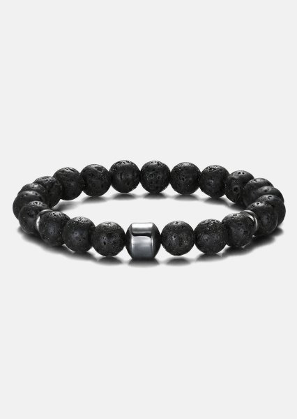 Bracelet perlé Lava Majesty