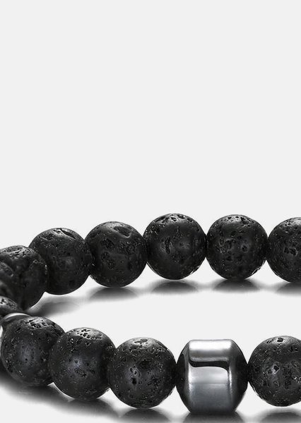Bracelet perlé Lava Majesty