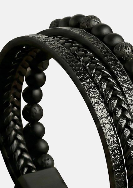Bracelet en cuir Nightfall Bond