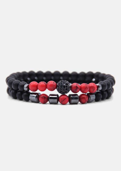 Bracelet perlé Crimson Valor
